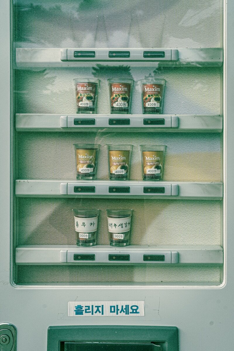 white and black plastic cups